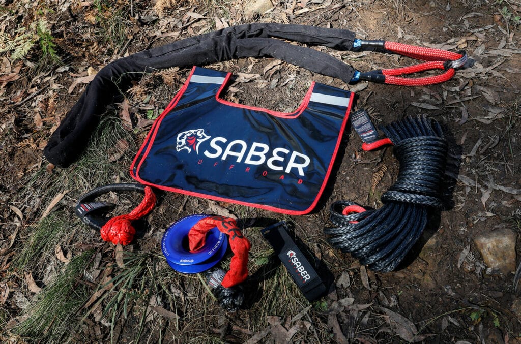recovery kit for winch equipped vehicle
