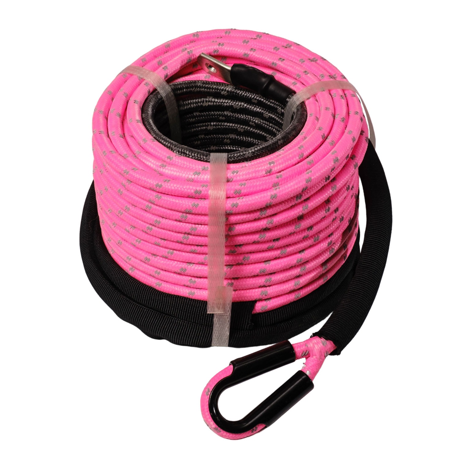 SaberPro® Pink Reflective Double Braided Winch Rope – Limited Edition